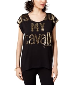 Just Cavalli Womens My Cavalli Foil Graphic T-Shirt