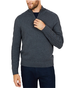 Nautica Mens Cable Sleeve Pullover Sweater