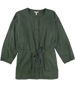 Eileen Fisher Womens Drawstring Waist Jacket