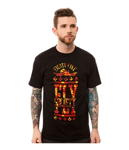 Fly Society Mens The Aztec Stack Graphic T-Shirt