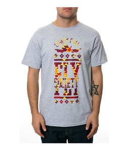 Fly Society Mens The Aztec Stack Graphic T-Shirt
