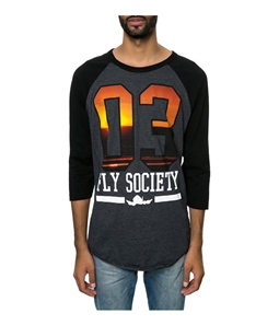 Fly Society Mens 3 the Fly Way Graphic T-Shirt