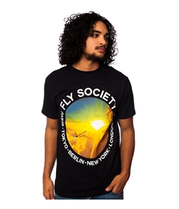 Fly Society Mens The Frequent Flyer Graphic T-Shirt