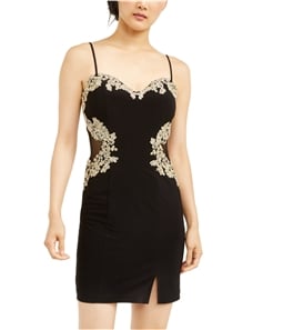 Bee Darlin Womens Embroidered Bodycon Dress