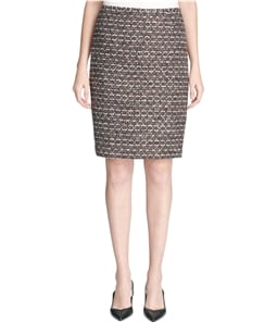 Calvin Klein Womens Tweed Pencil Skirt