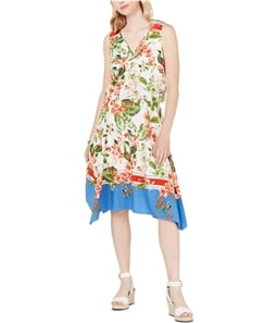 Tommy Hilfiger Womens Tropical Blouson Dress