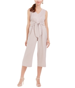 Connected Apparel Womens Tie-Front Jumpsuit