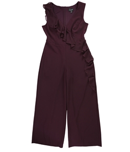 Connected Apparel Womens Ruffled Jumpsuit