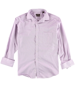 Tasso Elba Mens Mirco Texture Non-Iron Button Up Dress Shirt