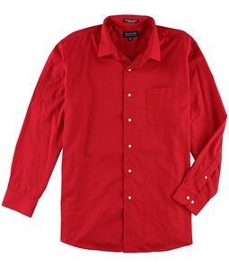 Bill Blass Mens Regular-Fit Woven Button Up Dress Shirt