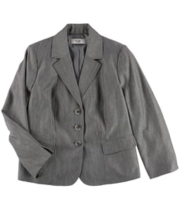 Le Suit Women Womens Professional Three Button Blazer Jacket