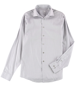 Calvin Klein Mens Striped Button Up Dress Shirt
