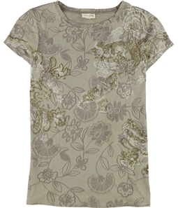 maison Jules Womens Floral Embellished T-Shirt