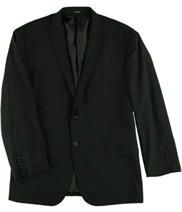 Karako Mens Solid Two Button Blazer Jacket