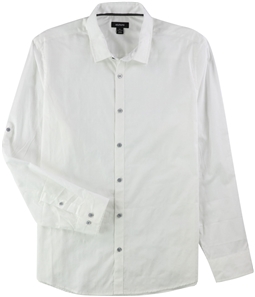 Alfani Mens Plaid Button Up Shirt