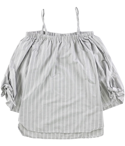 Seven Sisters Womens Striped Peasant Blouse