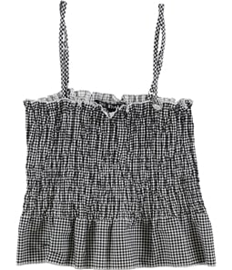 Say What? Womens Gingham Cami Tank Top