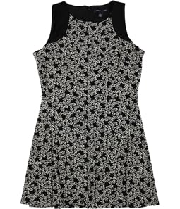 American Living Womens Floral Fit & Flare Dress