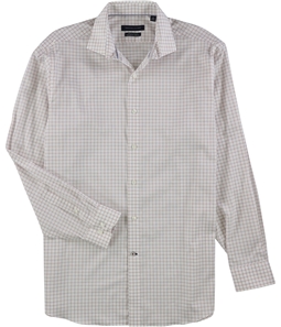 Tommy Hilfiger Mens Check Button Up Dress Shirt