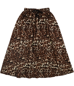Chuanqi Womens Leopard A-line Maxi Skirt