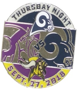 WinCraft Unisex Rams Vs Vikings Pins Brooch Souvenir