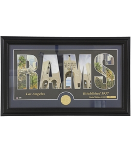 Highland Mint Unisex LA Rams Word Art Framed Photo Souvenir