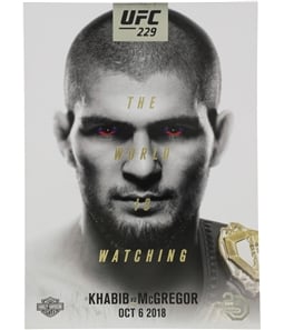UFC Unisex 229 Khabib vs McGregor Official Program