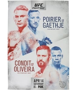 UFC Unisex Fight Night Apr 14th Saturday Official Poster