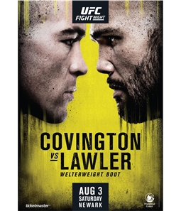 UFC Unisex Fight Night Aug 3 Newark Official Poster
