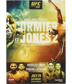 UFC Unisex 214 Cormier vs Jones 2 Official Program