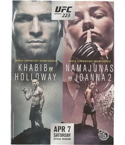 UFC Unisex 223 Khabib vs Holloway Official Program