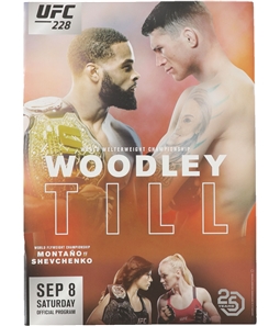 UFC Unisex 228 Woodley vs Till Official Program
