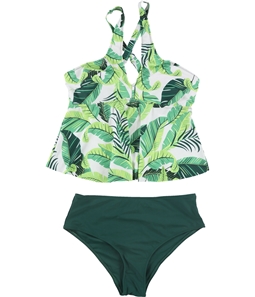 Tags Weekly Womens Floral Print 2 Piece Tankini