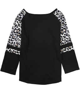 Tags Weekly Womens Animal Print Sleeves Pullover Blouse