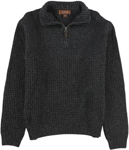 Tasso Elba Mens 1/4 Zip Textured Pullover Sweater