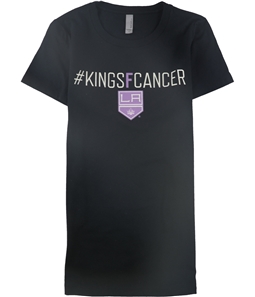 Next Level Womens #KingsFCancer Graphic T-Shirt