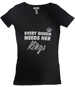 Rinky Womens Every Queen Needs Her Kings Graphic T-Shirt
