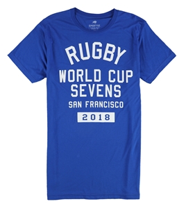 Sportiqe Mens Rugby World Cup Sevens 2018 Graphic T-Shirt