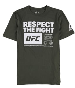 Reebok Mens Respect The Fight Graphic T-Shirt