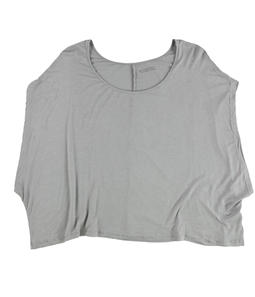 Mouchette Womens Solid Boxy Basic T-Shirt