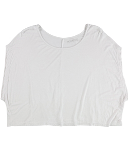 Mouchette Womens Solid Boxy Basic T-Shirt
