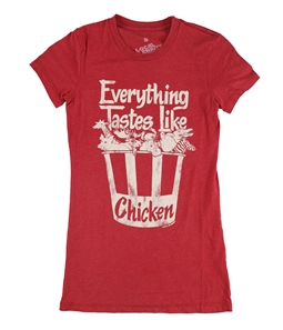 Local Celebrity Womens Everything Tastes Like Chicken Graphic T-Shirt