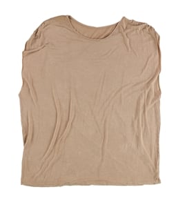 Tags Weekly Womens Solid Distressed Basic T-Shirt