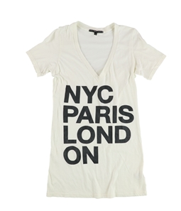 TRULY MADLY DEEPLY Womens Nyc Paris London Graphic T-Shirt