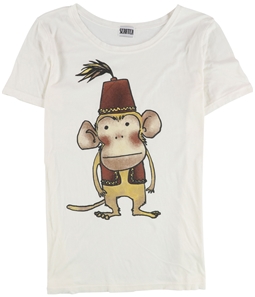 Scratch Womens Monkey Graphic T-Shirt