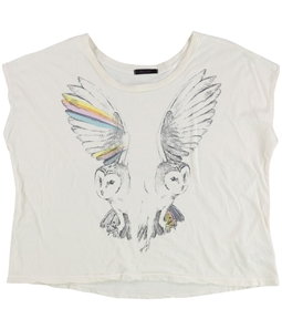 dirty violet Womens Owl Graphic T-Shirt