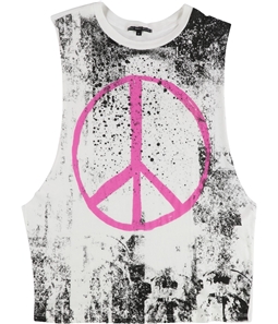 TRULY MADLY DEEPLY Womens Peace Graphic T-Shirt