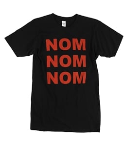 startee Womens Nom Nom Nom Graphic T-Shirt