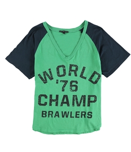 TRULY MADLY DEEPLY Womens World '76 Champ Brawlers Graphic T-Shirt