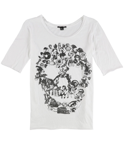 TRULY MADLY DEEPLY Womens Skull Graphic T-Shirt